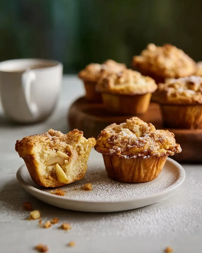 Apple Strudel Muffins 2 Close-up of fresh apples and cinnamon sticks for apple strudel muffins preparation
