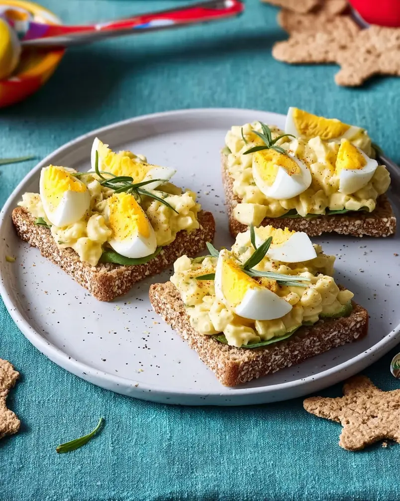 Simple Egg Salad 3 A pot of hard-boiled eggs simmering on a stove, ready for peeling.