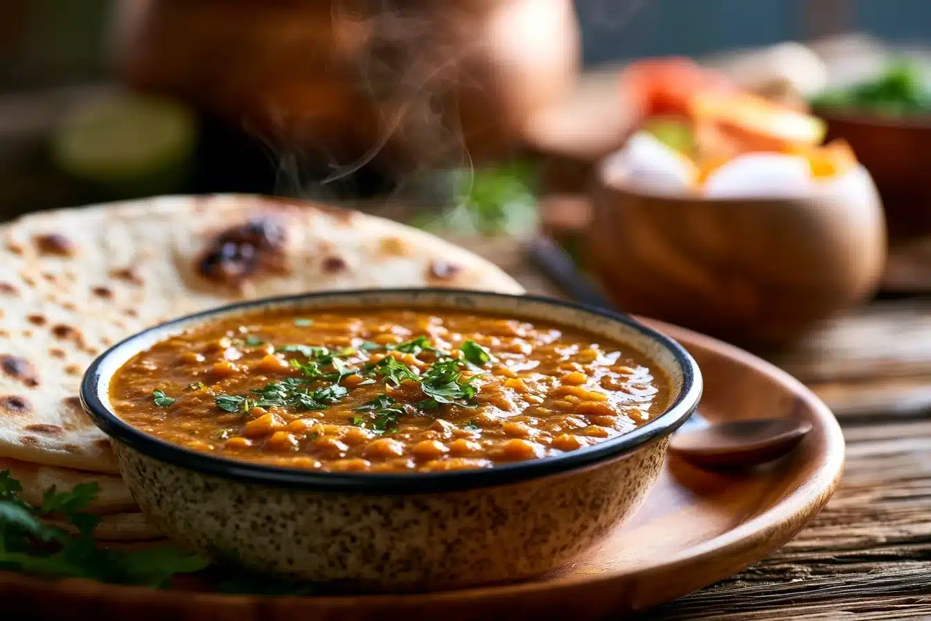 Masoor Masala with Chapati 2026 3 Freshly made homemade chapatis with Masoor Masala