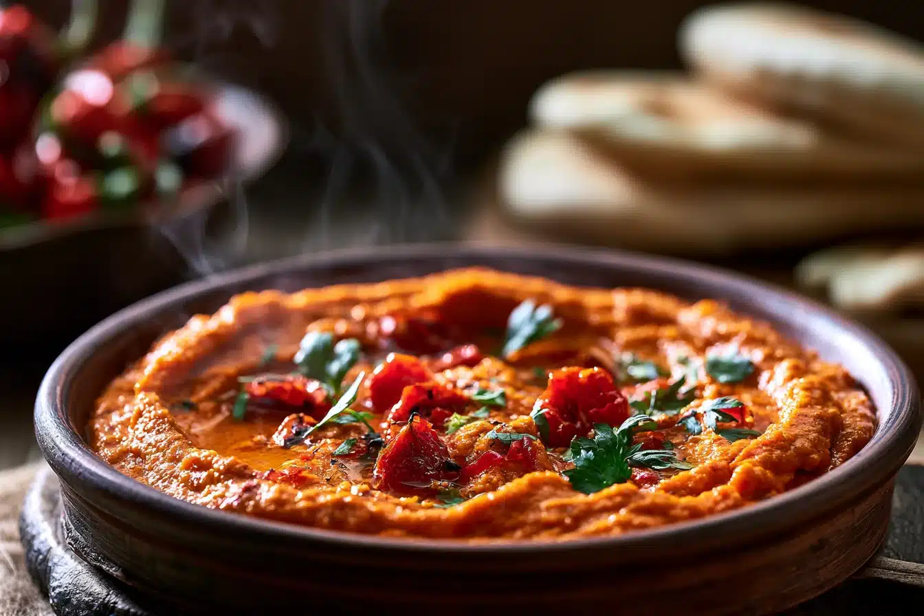 Roasted Red Pepper Hummus 2 Roasted Red Pepper Hummus