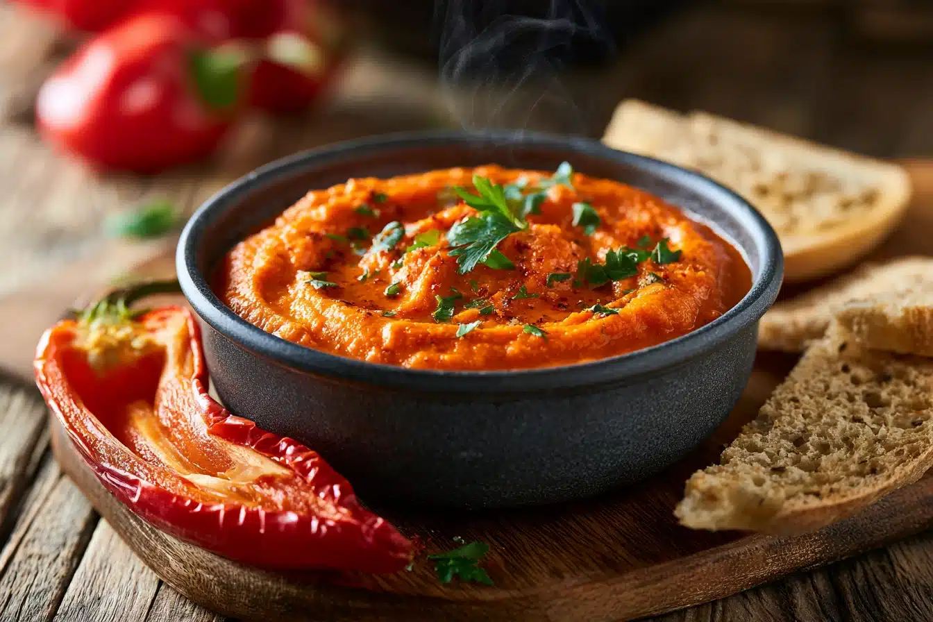 Roasted Red Pepper Hummus 3 Roasted Red Pepper Hummus