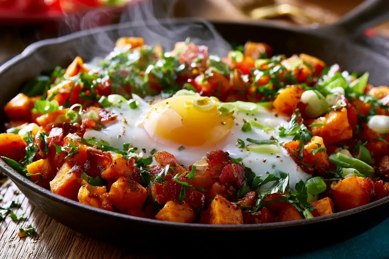 Savory Sweet Potato Hash 2 Savory Sweet Potato Hash