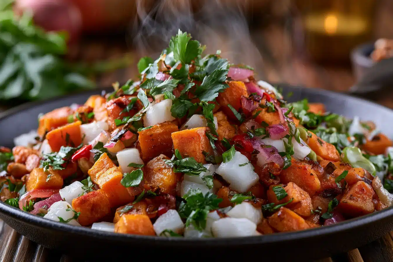 Savory Sweet Potato Hash 3 Savory Sweet Potato Hash