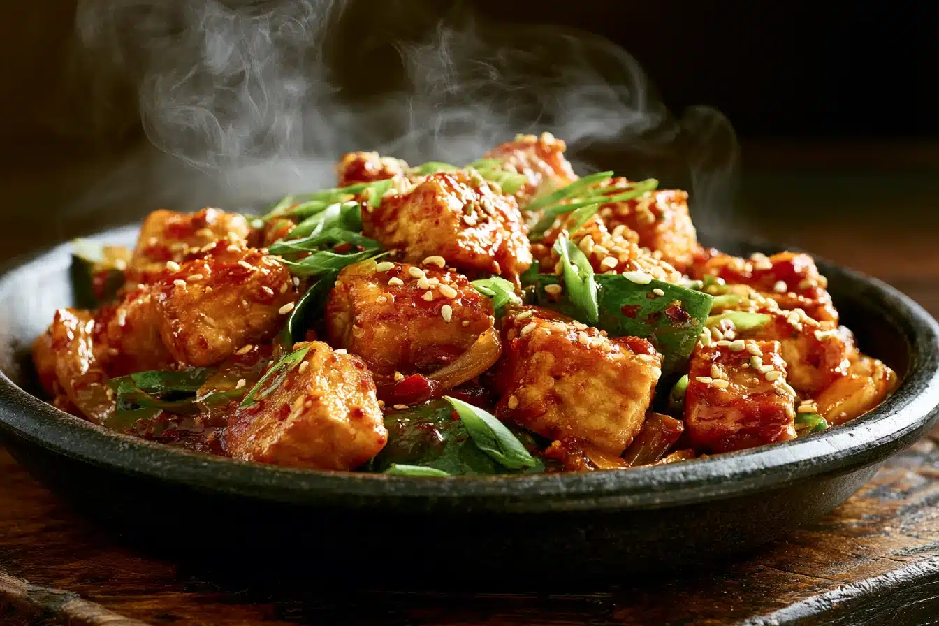 Spicy Korean Tofu Stir-Fry 2 Spicy Korean Tofu Stir-Fry