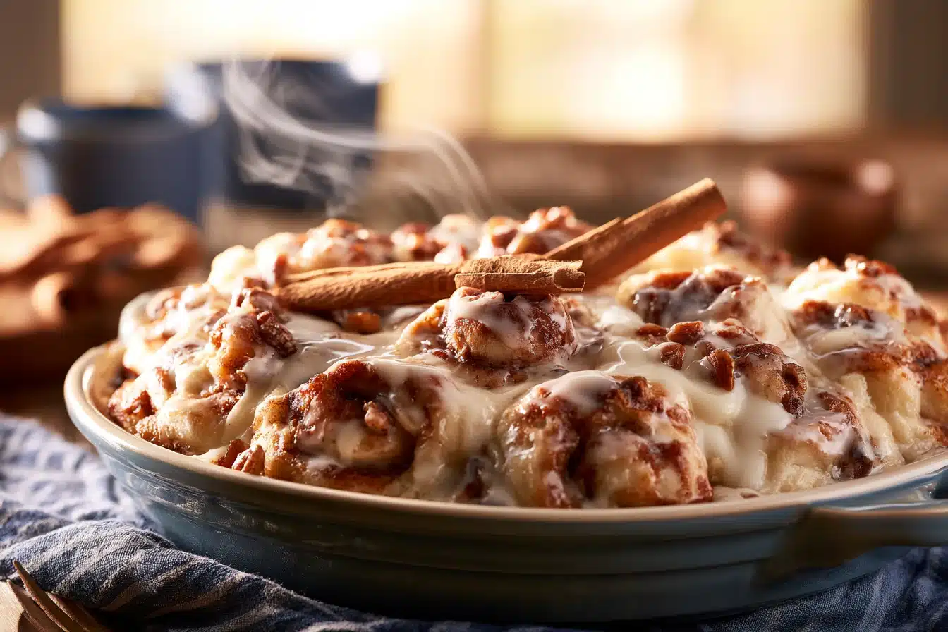 Cinnamon Roll Casserole 2 Cinnamon Roll Casserole