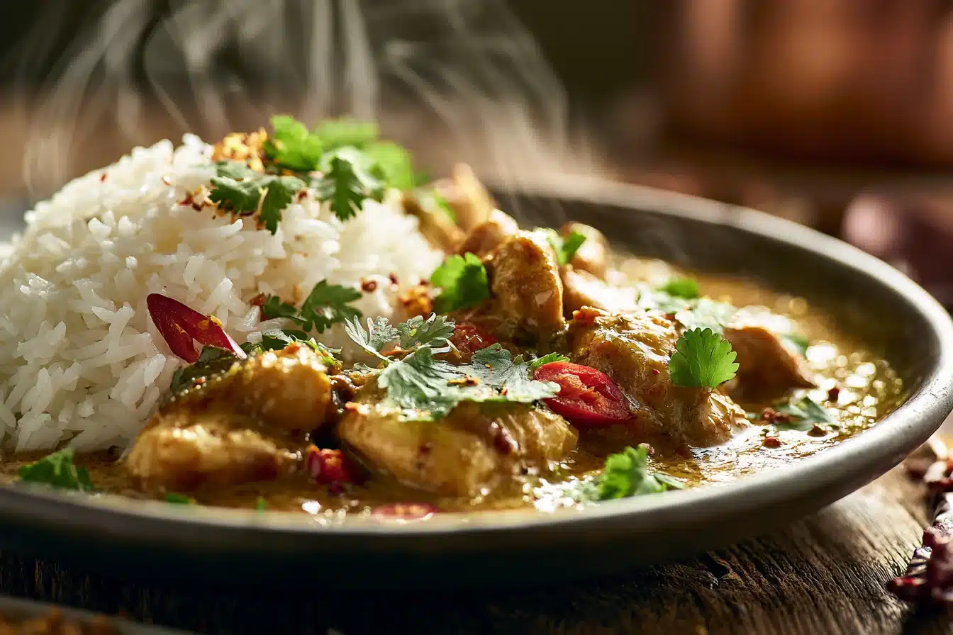 Coconut Curry Chicken with Jasmine Rice 2 Coconut Curry Chicken with Jasmine Rice