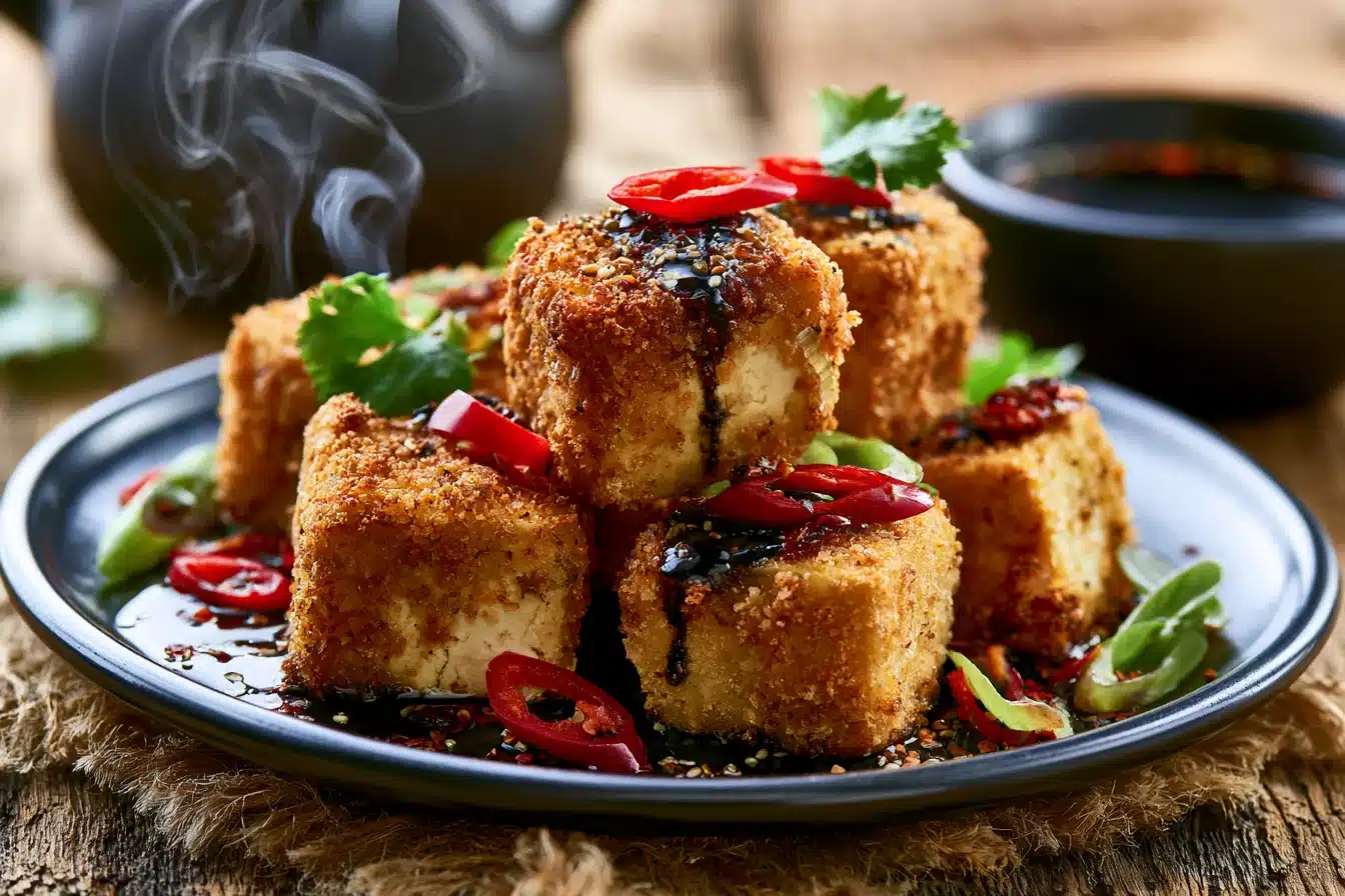 Crispy Baked Tofu Nuggets 3 Crispy Baked Tofu Nuggets