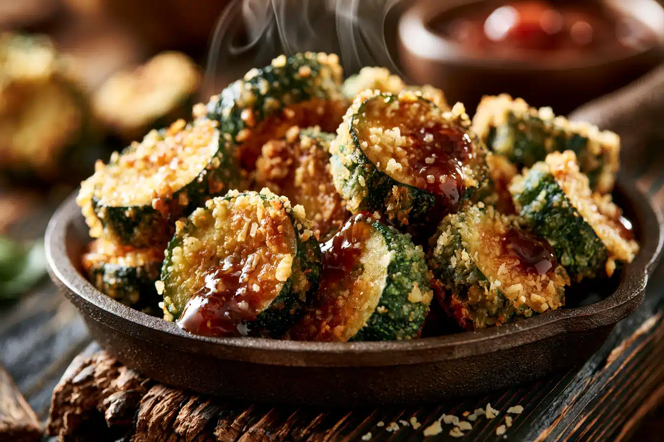 Crispy Parmesan Zucchini Bites 3 Crispy Parmesan Zucchini Bites