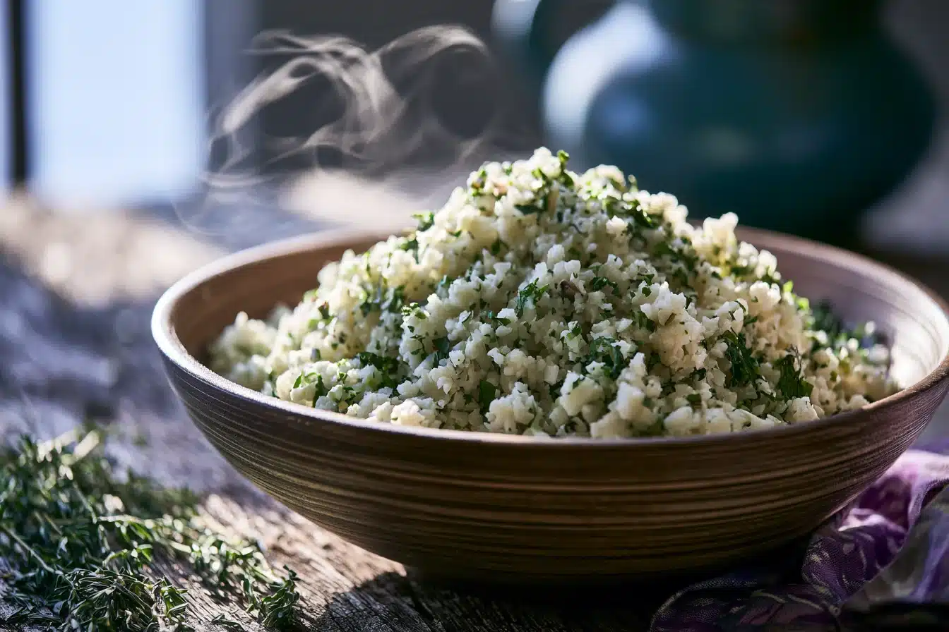 Herbed Cauliflower Rice 2 Herbed Cauliflower Rice