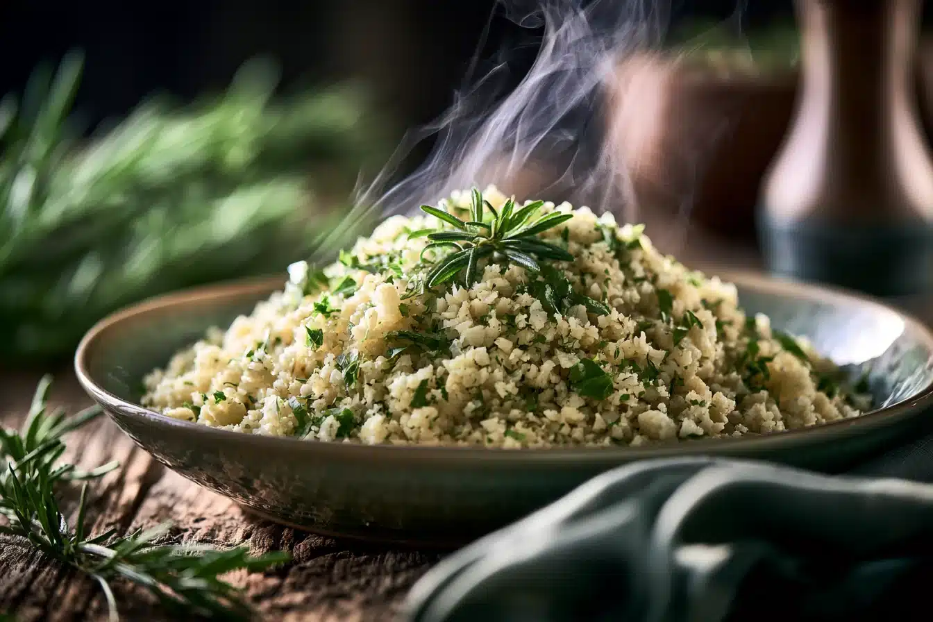 Herbed Cauliflower Rice 3 Herbed Cauliflower Rice