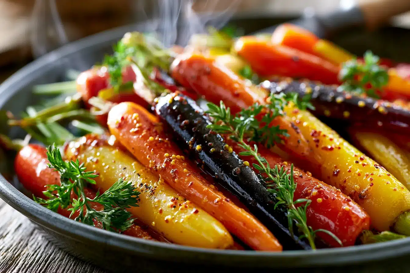 Honey Mustard Roasted Carrots 2 Honey Mustard Roasted Carrots
