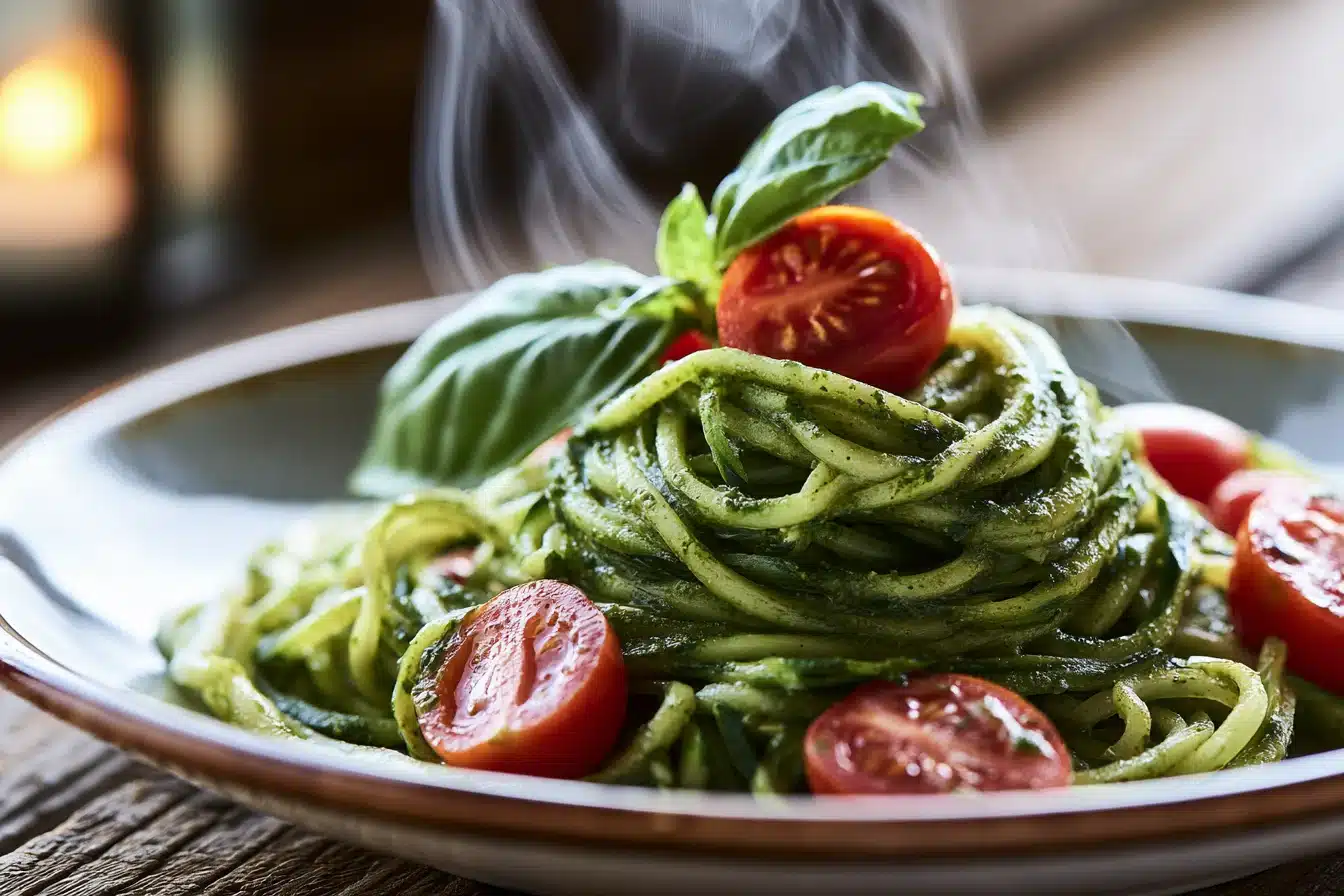 Pesto Zoodle Salad 3 Pesto Zoodle Salad