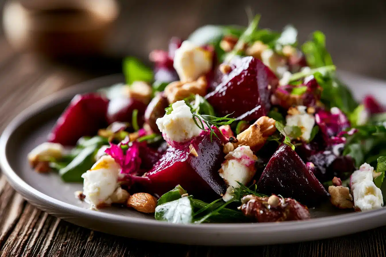 Roasted Beet and Goat Cheese Salad 2 Roasted Beet and Goat Cheese Salad
