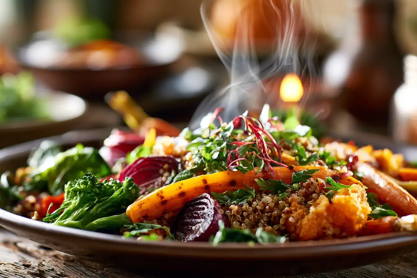 Savory Quinoa and Roasted Vegetable Bowl 2 Savory Quinoa and Roasted Vegetable Bowl