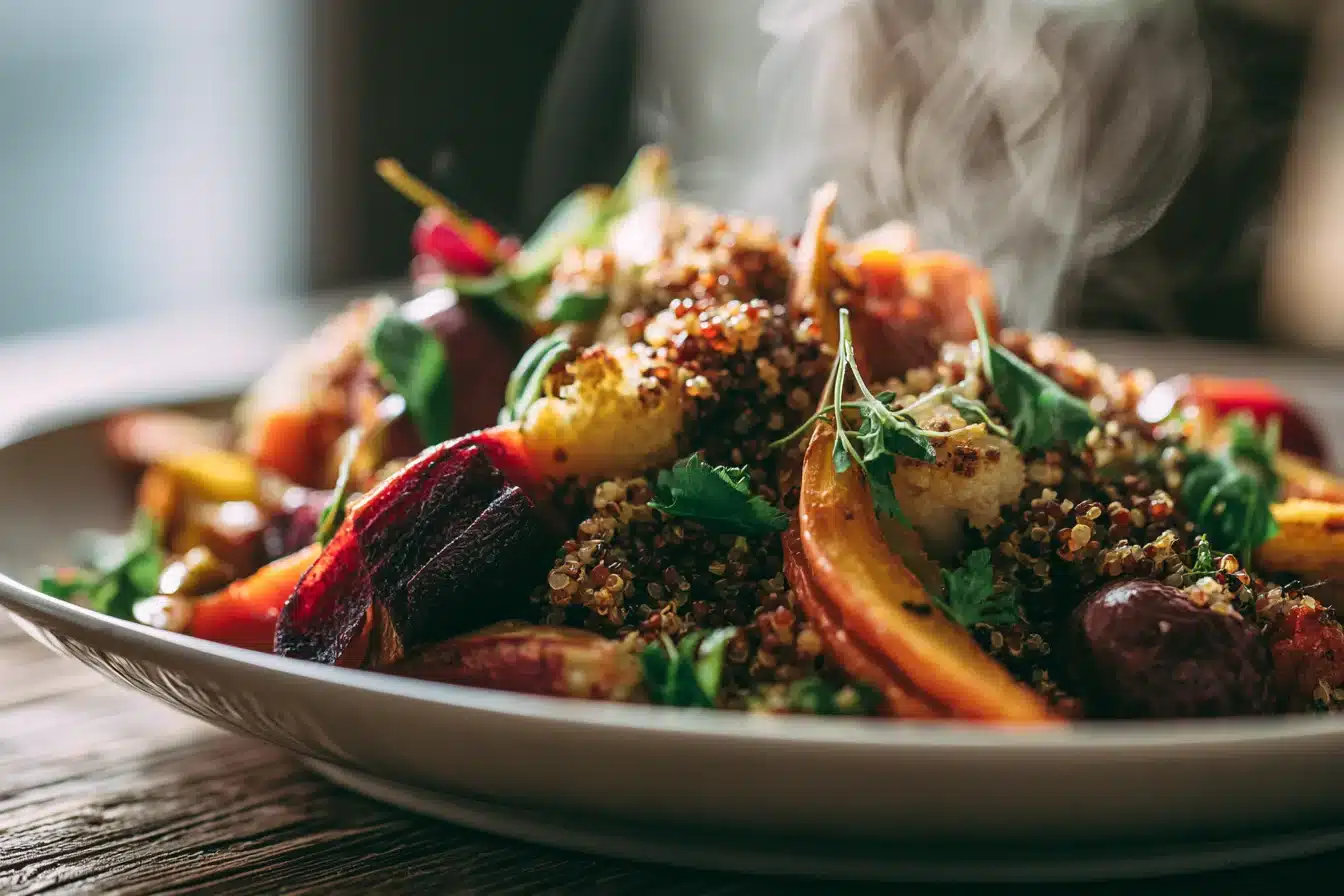 Savory Quinoa and Roasted Vegetable Bowl 3 Savory Quinoa and Roasted Vegetable Bowl