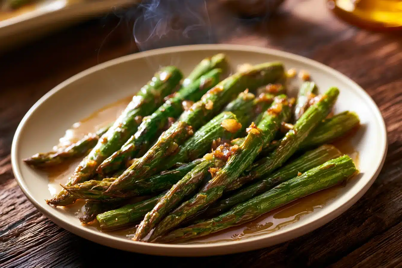 Garlic Roasted Asparagus Recipe 3 Garlic Roasted Asparagus Recipe