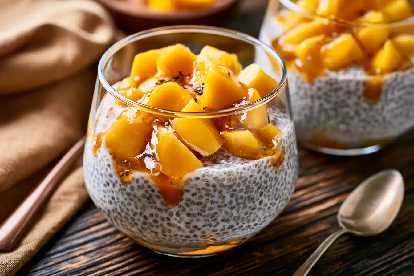 Coconut Mango Chia Seed Pudding 2 Coconut Mango Chia Seed Pudding