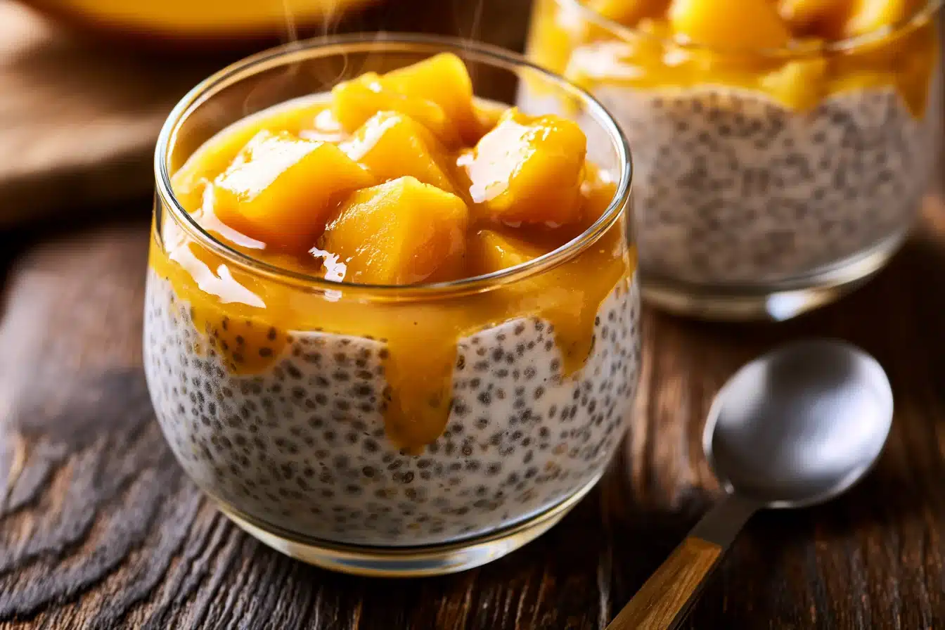 Coconut Mango Chia Seed Pudding 3 Coconut Mango Chia Seed Pudding