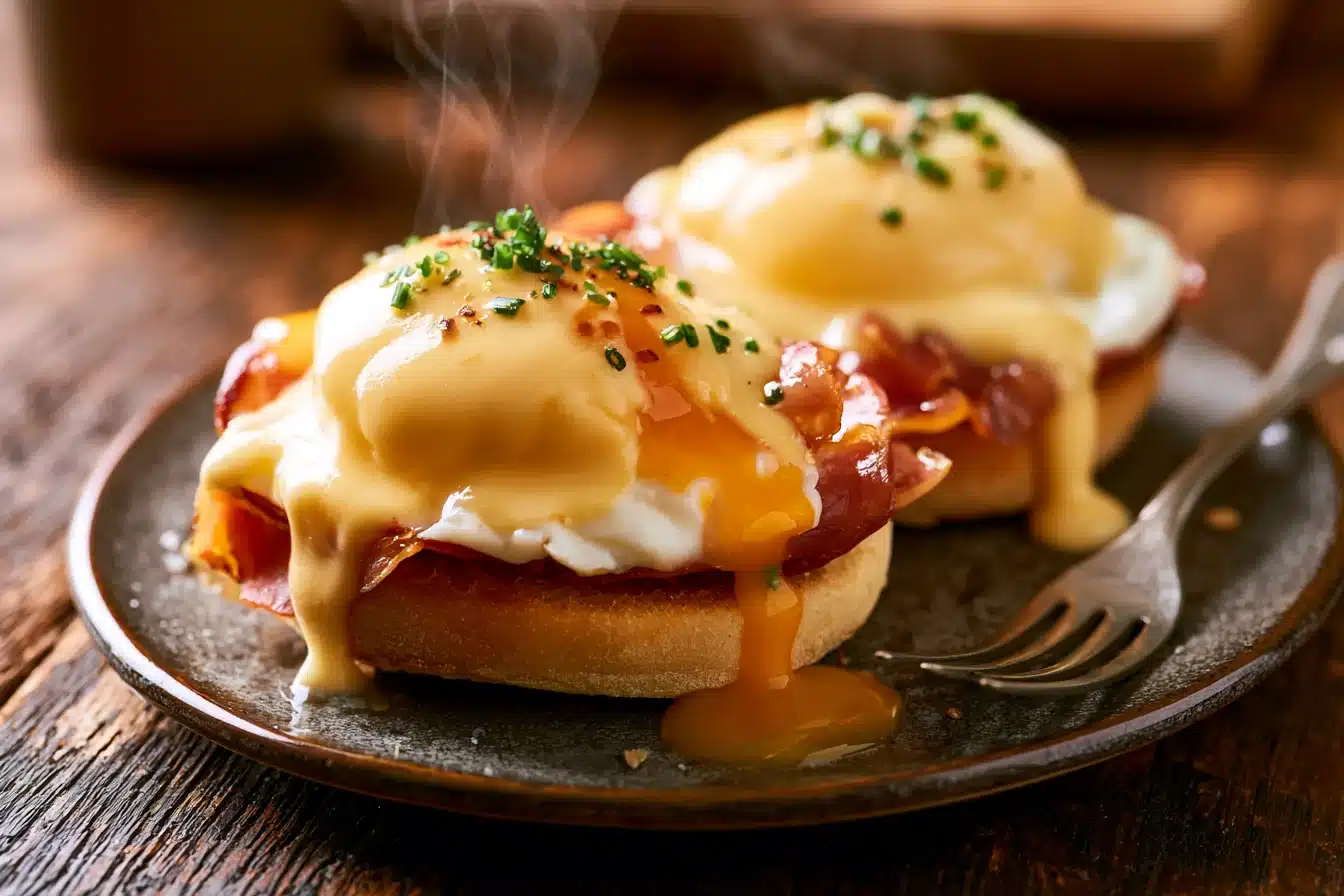 Perfect Eggs Benedict with Hollandaise 2 Perfect Eggs Benedict with Hollandaise