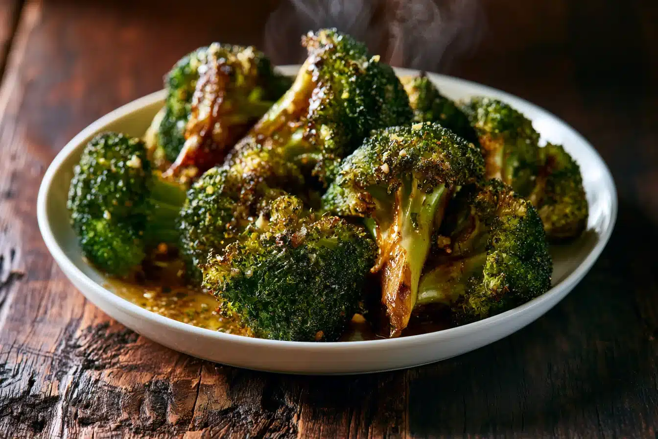 Garlic Butter Parmesan Roasted Broccoli 2 Garlic Butter Parmesan Roasted Broccoli