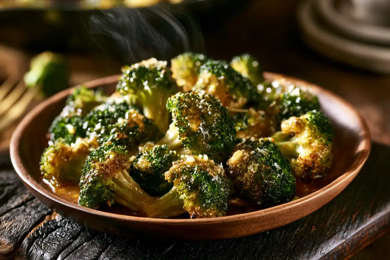 Garlic Butter Parmesan Roasted Broccoli 3 Garlic Butter Parmesan Roasted Broccoli