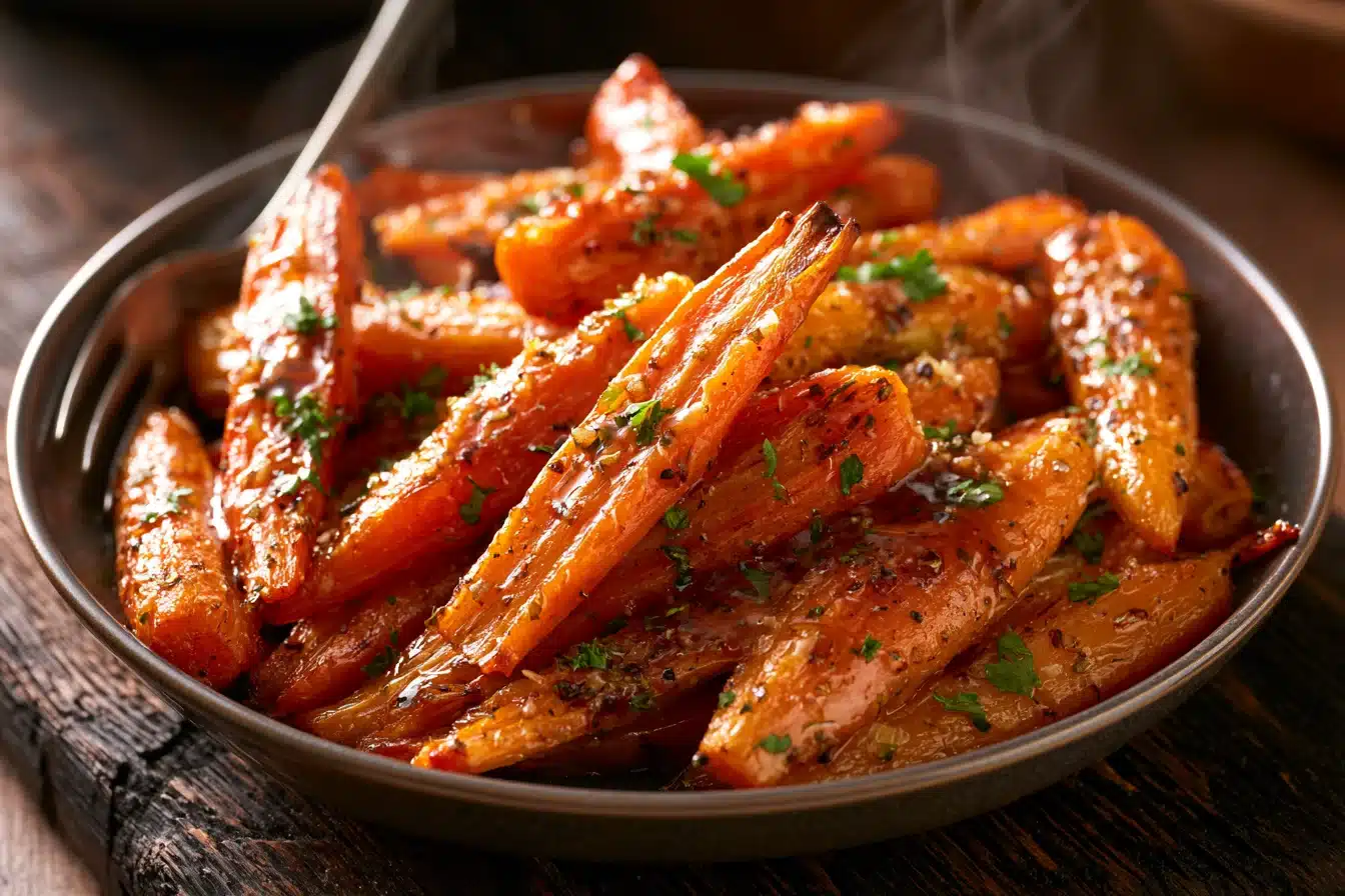 Garlic Parmesan Roasted Carrots 2 Garlic Parmesan Roasted Carrots