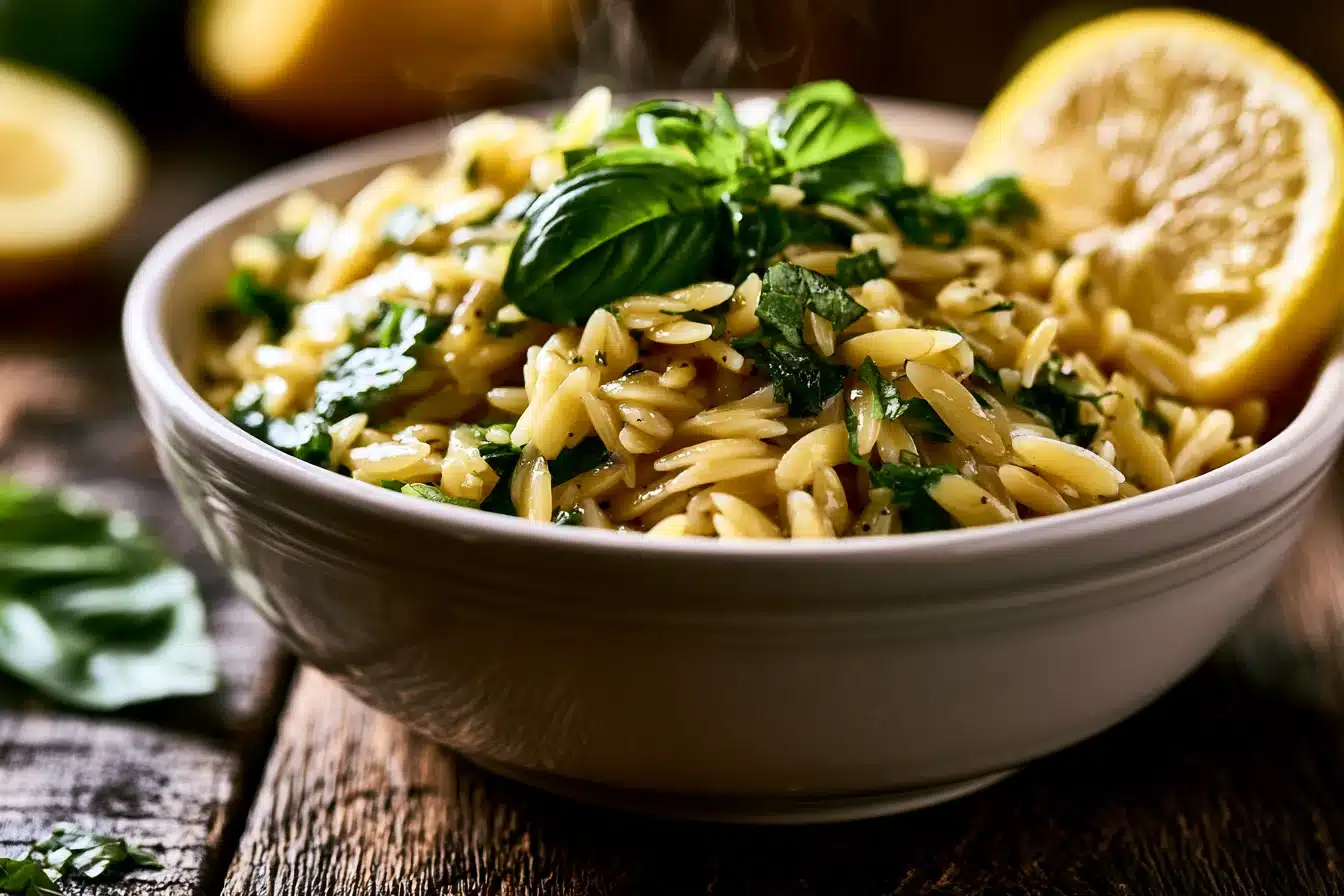 Zesty Lemon Basil Orzo Salad 2 Zesty Lemon Basil Orzo Salad